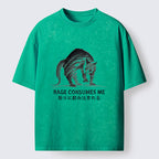 Unisex Rage Consumes Cat Washed T-Shirt