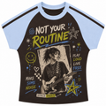 Not Your Routine Stripe Raglan Baby Tee
