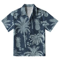 Tropical Pineapple And Palm Aloha Hawaiian Shirt