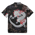 Sakura And Dragon Button-up Shirt
