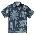Tropical Pineapple And Palm Button-up Shirt