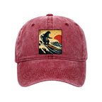 The Great Wave Washed Cap