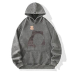 Matsumoto Hoji Woodblock Print Frog Washed Hoodie