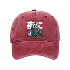 Motorcyclist Japanese Night Rider Washed Cap