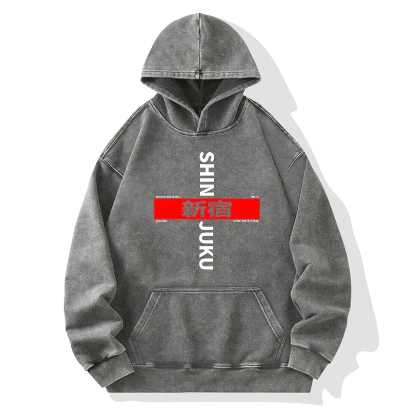 Shinjuku Prefecture Japan Washed Hoodie