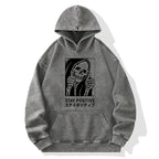 Stay Positive Skeleton Washed Hoodie