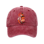 Japanese Fox KitsuneTattoo Washed Cap