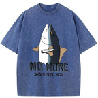 Fish With A Gun Washed T-Shirt
