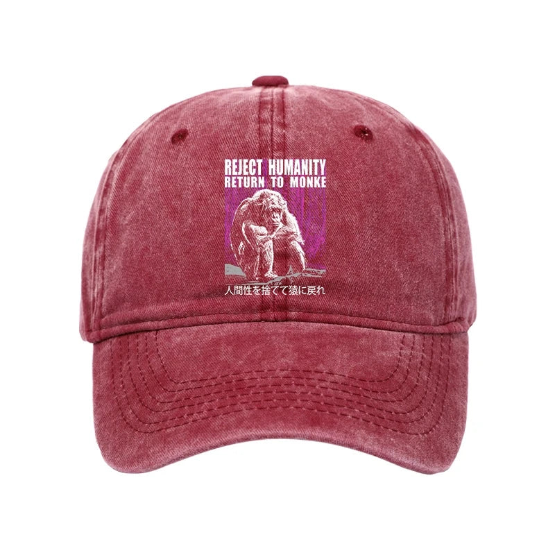 Reject Humanity Return To Monkey Washed Cap