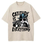 Catitute is Everything Washed T-Shirt