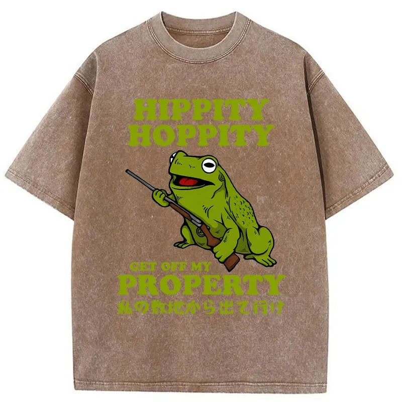 Get Off My Property Washed Vintage T-Shirt