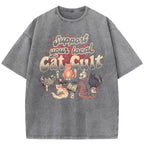 Support Your Local Cat Cult Washed T-Shirt