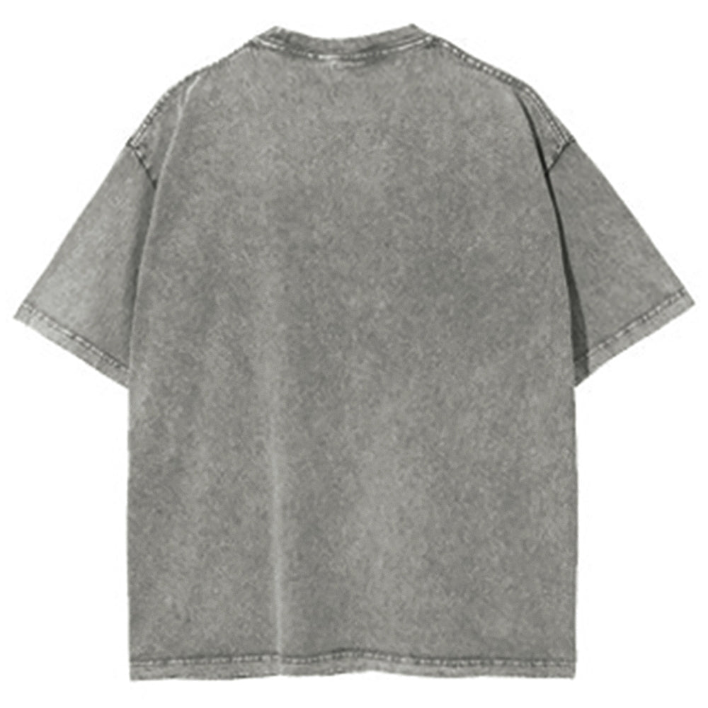 Unisex Octopus Printed Washed Tee