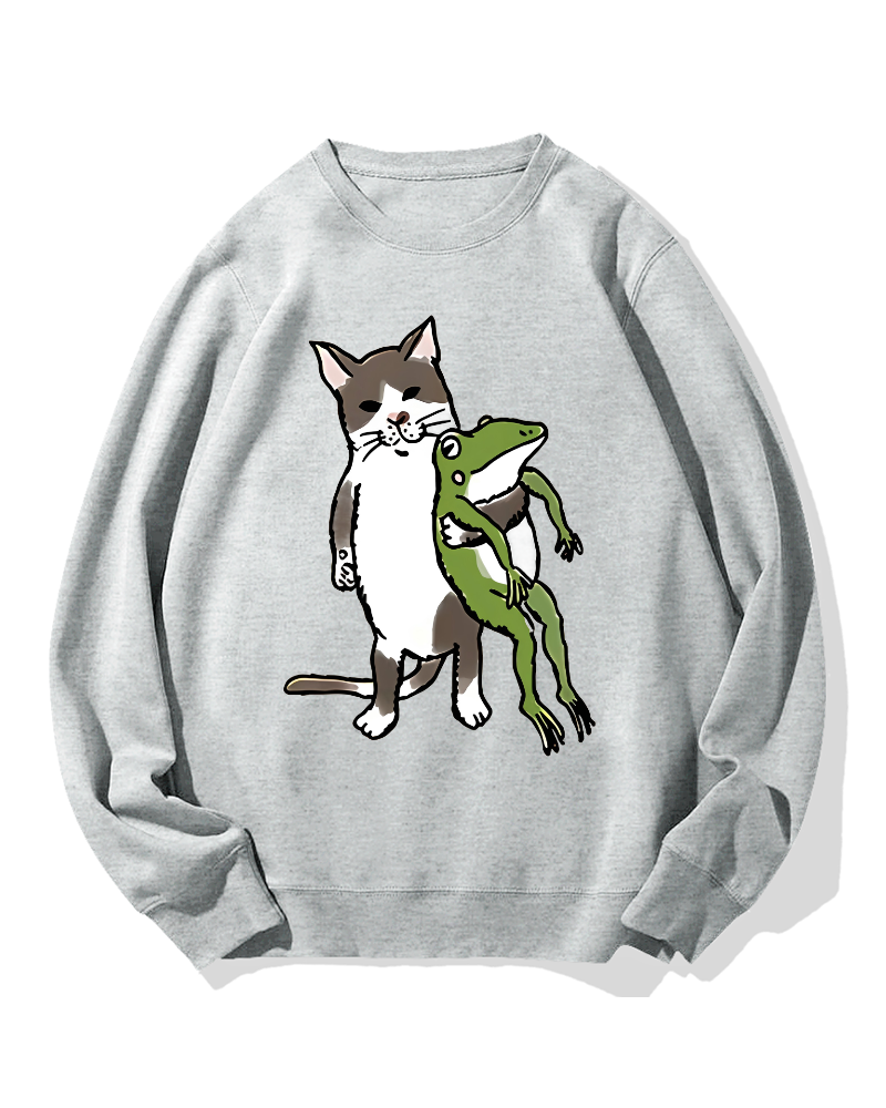 Cat&Frog Cotton Sweatshirt