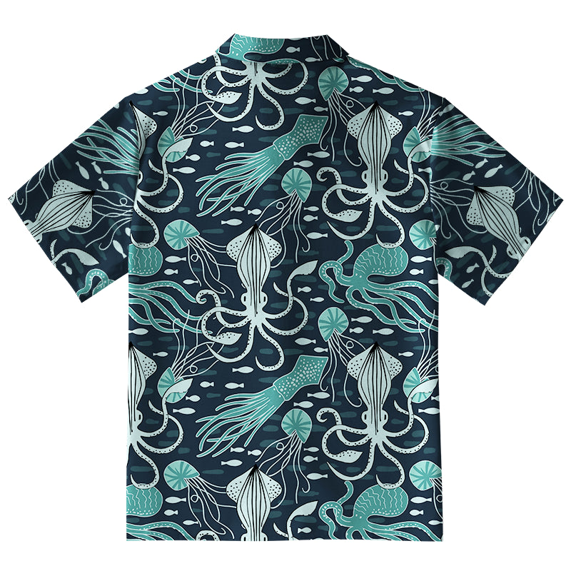 Deep Sea Squid Aloha Hawaiian Shirt
