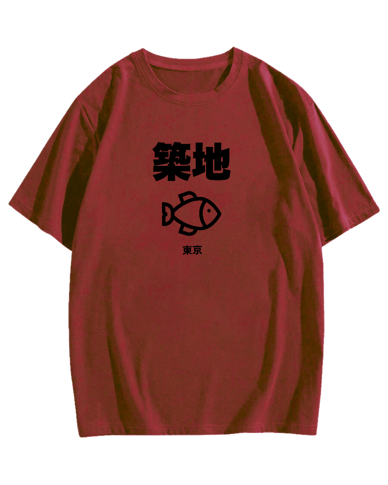 Tokyo Tsukiji Cotton casual T-shirt