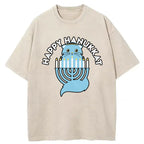 Happy Hanukkat Washed T-Shirt