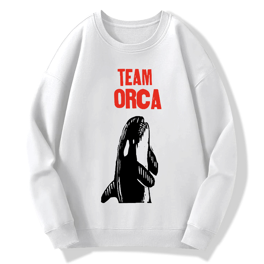 Team Orca Cotton Pullover Sweatshirt