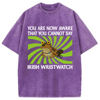 Unisex Irish Wristwatch Printed Washed Tee