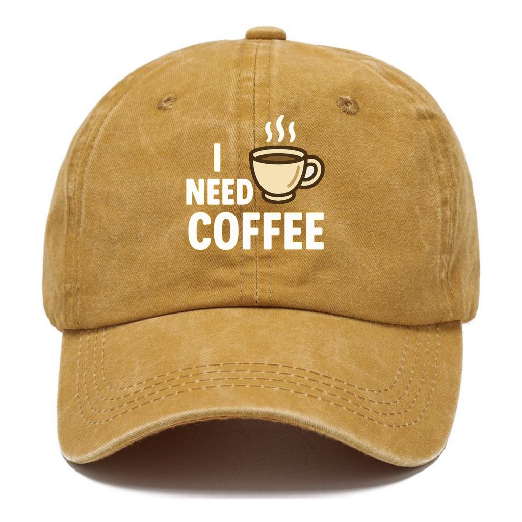 Coffee I Need Washed Cap