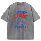 Sweet Love Cat Washed T-Shirt