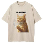 I Do What I Want Washed T-Shirt