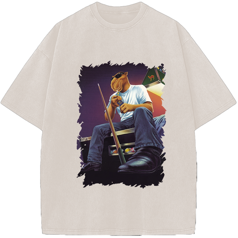 Unisex Stay Calm Strike Right Confident Camel Vintage Washed T-Shirt