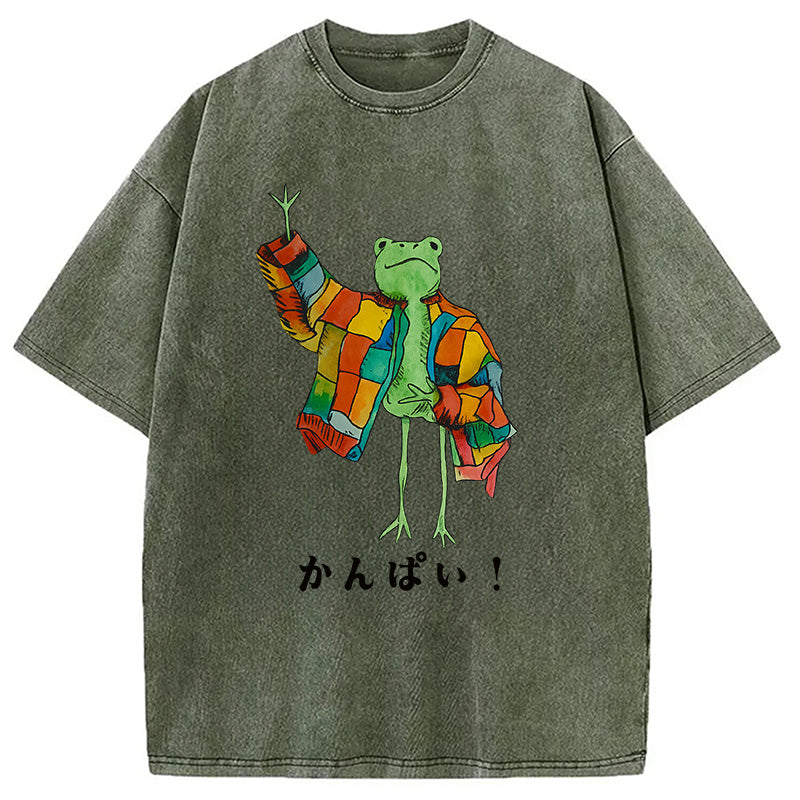 Cheers Frog Washed T-Shirt
