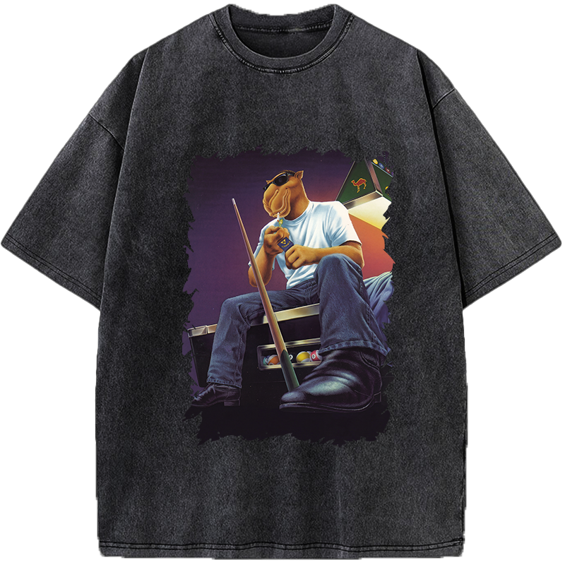 Unisex Stay Calm Strike Right Confident Camel Vintage Washed T-Shirt