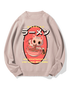 Ramen Cat Cotton Sweatshirt