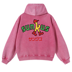 Circle K Sunkus Vintage Washed Cotton Back Art Hoodie
