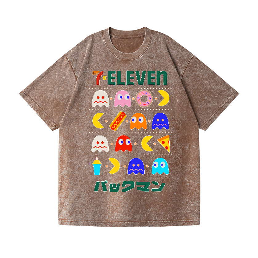 Pacman Vintage Wash Japanese Design T-Shirt