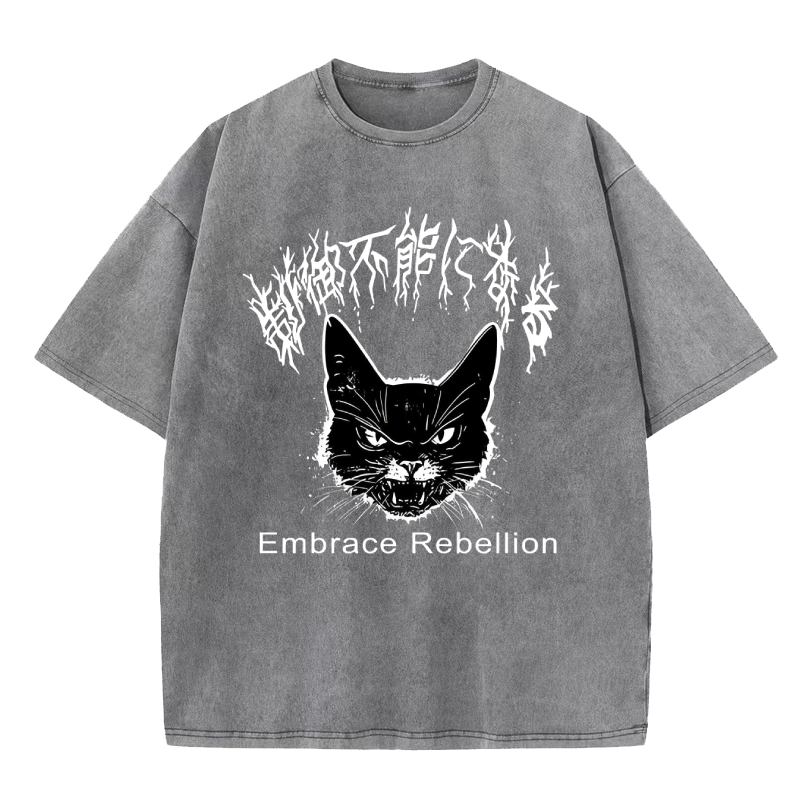 Embrace Rebellion CAT Washed T-Shirt