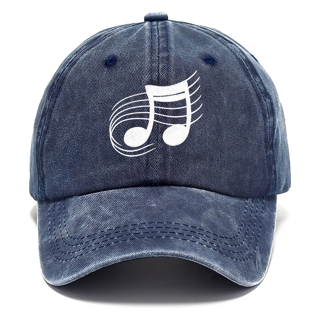 Musical Notes Headwear Washed Cap