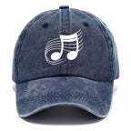 Musical Notes Headwear Washed Cap