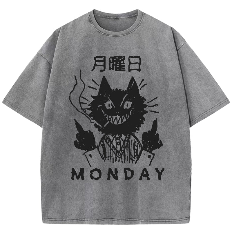 Hate Mondays Washed T-Shirt