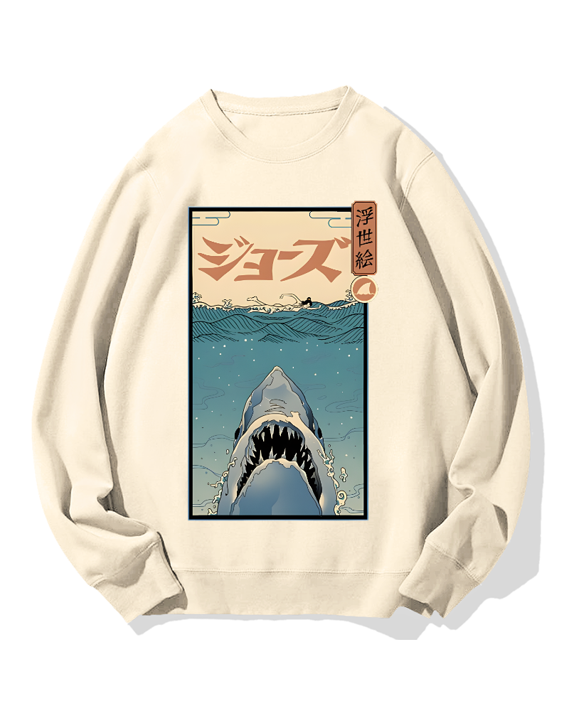Uyiko-e Shark Cotton Sweatshirt