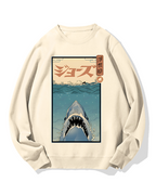 Uyiko-e Shark Cotton Sweatshirt