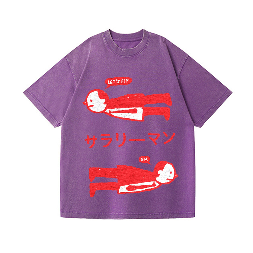 Fly Vintage Wash Japanese Design T-Shirt