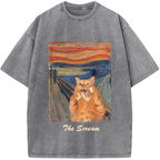 The Scream Vintage Washed 100% Cotton T-Shirt