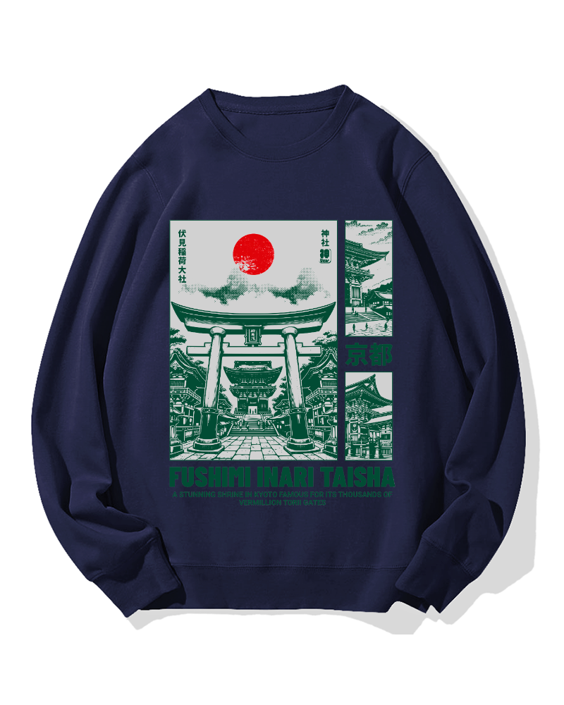 Osaka Fushimi-Inari Taisha Cotton Sweatshirt