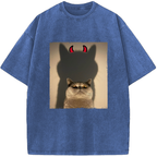 Unisex Sweet Face Evil Intentions Vintage Washed T-Shirt