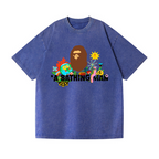 Ape Man Vintage Wash Japanese Design T-Shirt