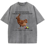 Easter Bunny Chicken Vintage Washed T-Shirt