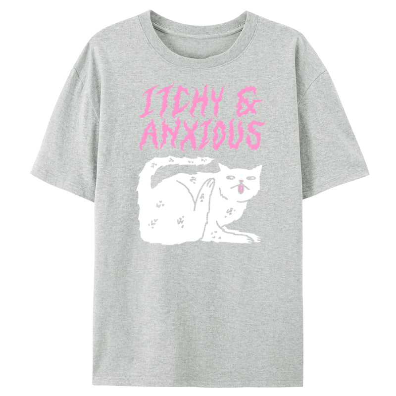 Itchy & Anxious White Cat Classic T-Shirt