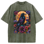 Mandala Crow Washed T-Shirt