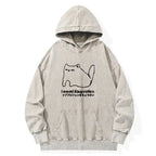 I Need Ibuprofen Cat Washed Hoodie