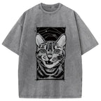 Hypnotic Cat Washed T-Shirt