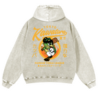 Tokyo Kawatora Vintage Washed Cotton Back Art Hoodie