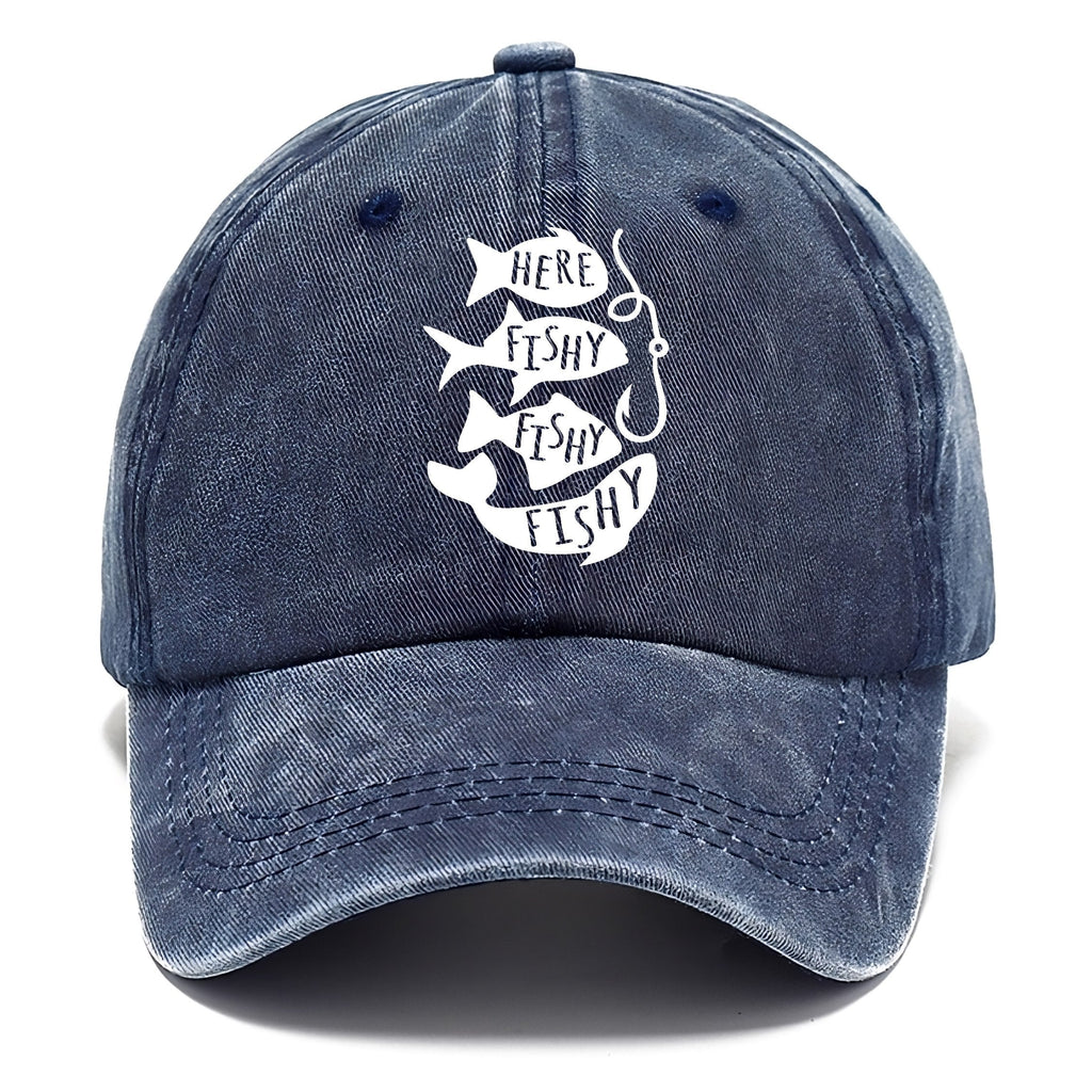 Here Fishy Fishy Fishy!! Washed Cap